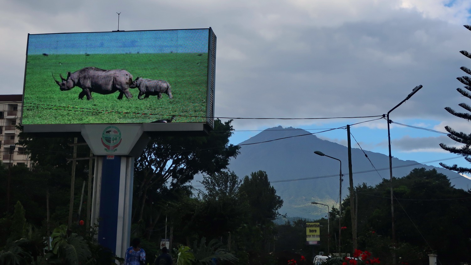 4566 meters high Mount Meru seen from Arusha